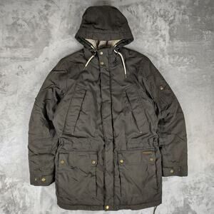 Craghoppers Leven AquaDry sherpa lined utility gorpcore army green jacket mens S